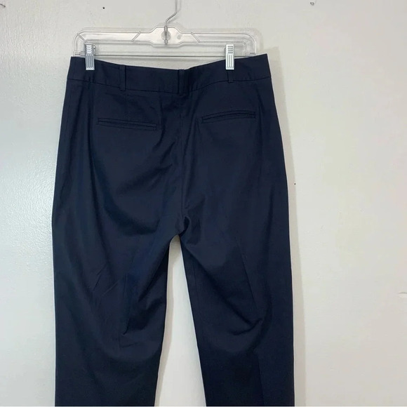 Talbots Pants Woman 6 Curvy Navy Blue Straight Career Classic Office Capsule - Picture 5 of 11